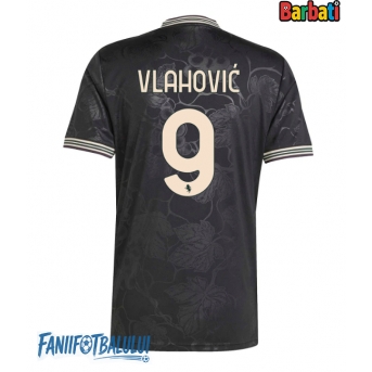 Juventus Dusan Vlahovic #9 Tricou Fotbal Replică 2025-26 Barbati Treilea